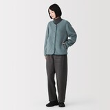 婦人　素材に還るフリースカーディガン