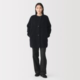 婦人　ボアフリースコート