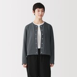 婦人　裏毛スウェットカーディガン