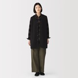 婦人　素材に還るフリースロングベスト
