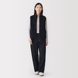 婦人　ボアフリースベスト