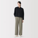 婦人　ワッフル編みパンツ