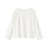 婦人　太番手ボートネック長袖Ｔシャツ
