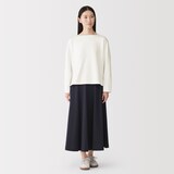 婦人　太番手ボートネック長袖Ｔシャツ