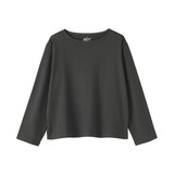 婦人　太番手ボートネック長袖Ｔシャツ
