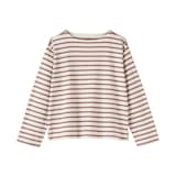 婦人　太番手ボートネック長袖Ｔシャツ