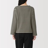 婦人　太番手ボートネック長袖Ｔシャツ