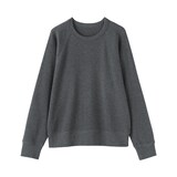 婦人　ワッフル編みクルーネック長袖Ｔシャツ