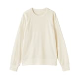 婦人　ワッフル編みクルーネック長袖Ｔシャツ