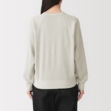 婦人　ワッフル編みクルーネック長袖Ｔシャツ