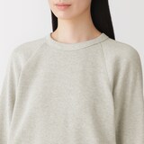 婦人　ワッフル編みクルーネック長袖Ｔシャツ