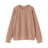 婦人　ワッフル編みクルーネック長袖Ｔシャツ