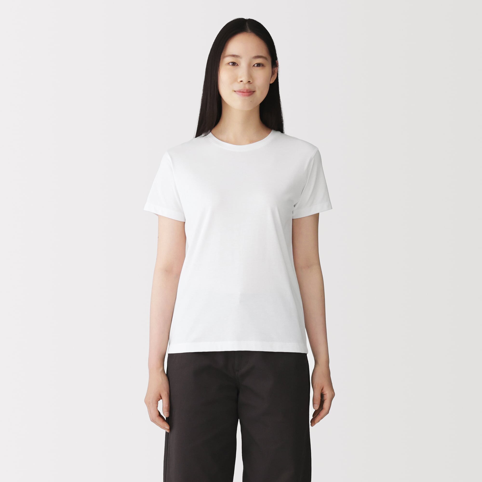 婦人　天竺編みクルーネック半袖Ｔシャツ（ＡＳＥＡＮ）