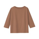 婦人　天竺編みボートネック七分袖Ｔシャツ