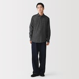 紳士　デニムシャツ　黒