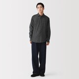 紳士　デニムシャツ　黒