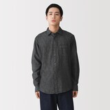 紳士　デニムシャツ　黒