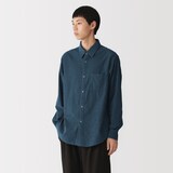 紳士　両面コーデュロイ長袖シャツ