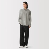 紳士　乾きやすいストレッチ長袖シャツ