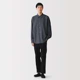 紳士　乾きやすいストレッチ長袖シャツ