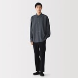 紳士　乾きやすいストレッチ長袖シャツ