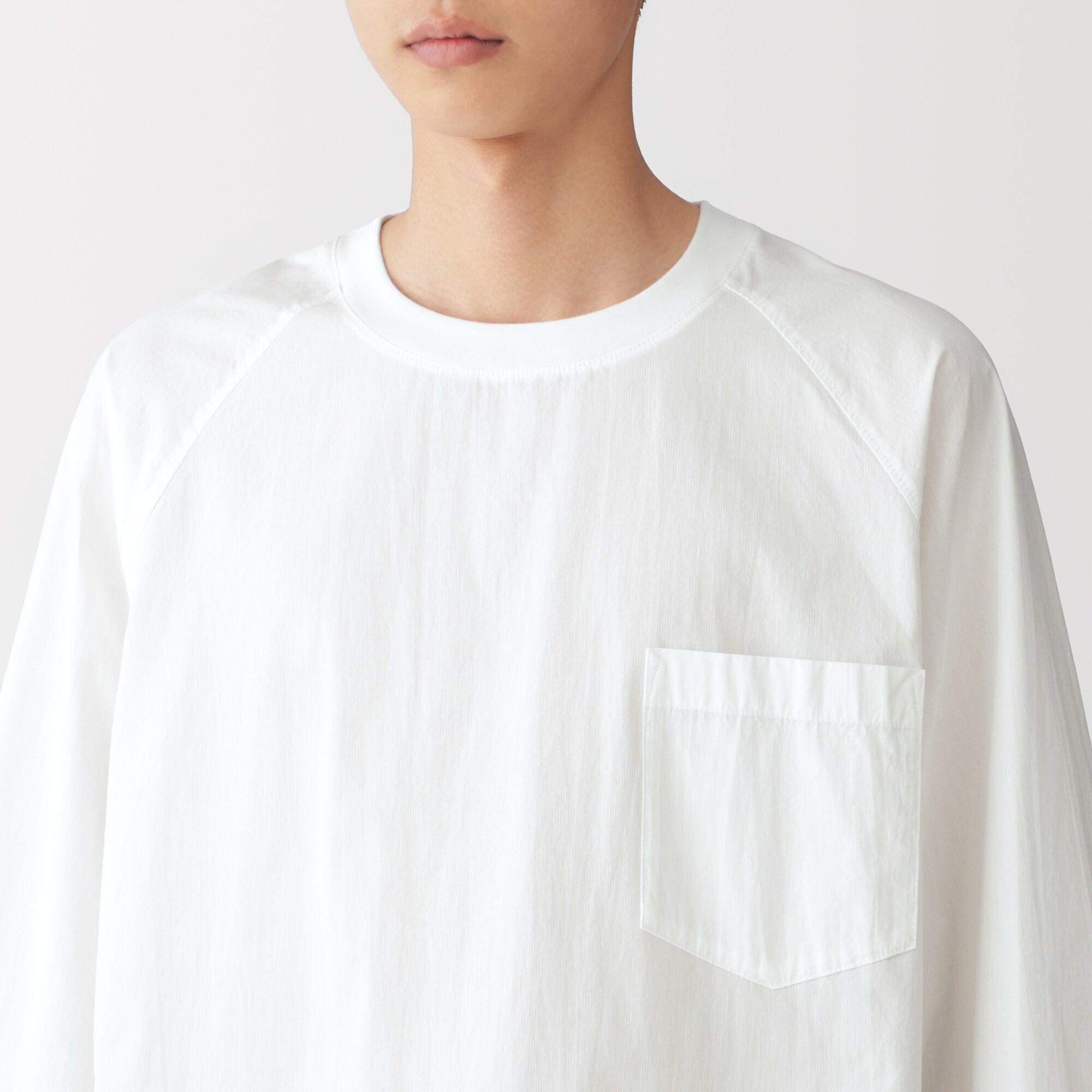 紳士　涼感　プルオーバー布帛Ｔシャツ