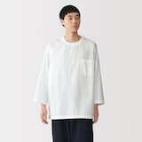 紳士　涼感　プルオーバー布帛Ｔシャツ