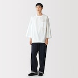 紳士　涼感　プルオーバー布帛Ｔシャツ