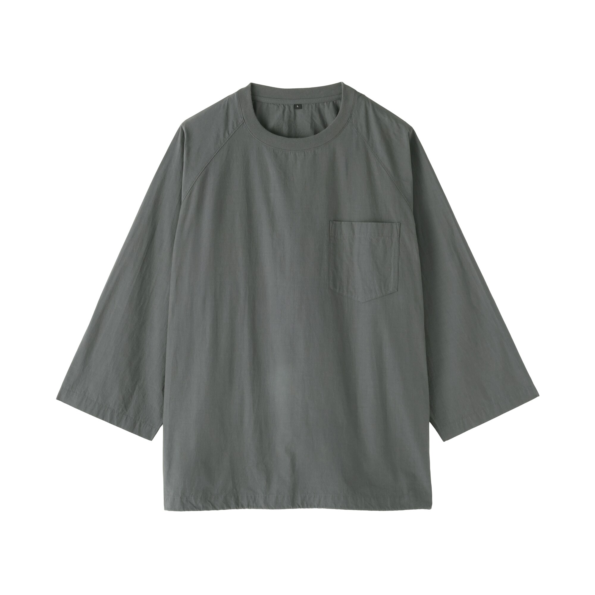 紳士　涼感　プルオーバー布帛Ｔシャツ