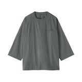 紳士　涼感　プルオーバー布帛Ｔシャツ