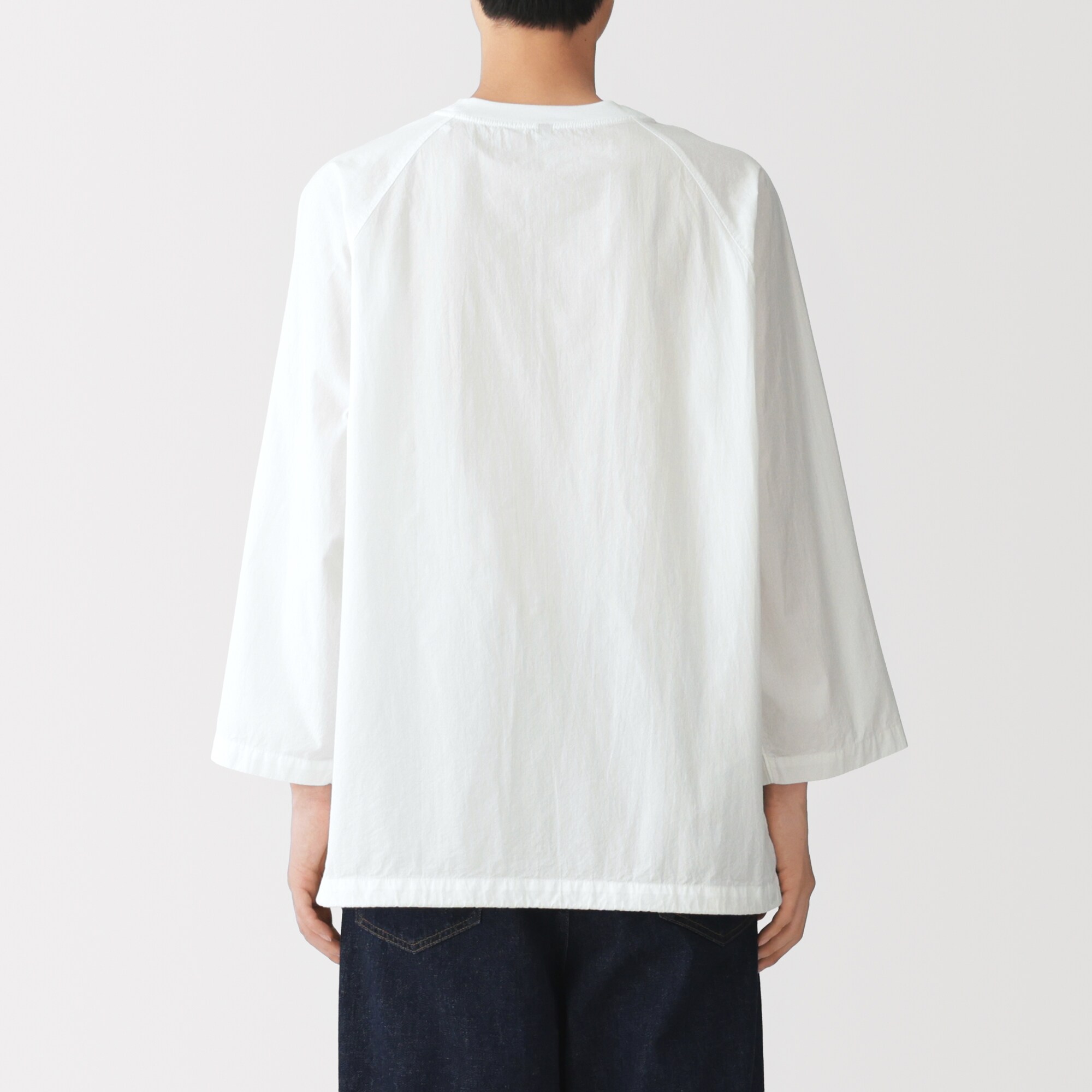 紳士　涼感　プルオーバー布帛Ｔシャツ