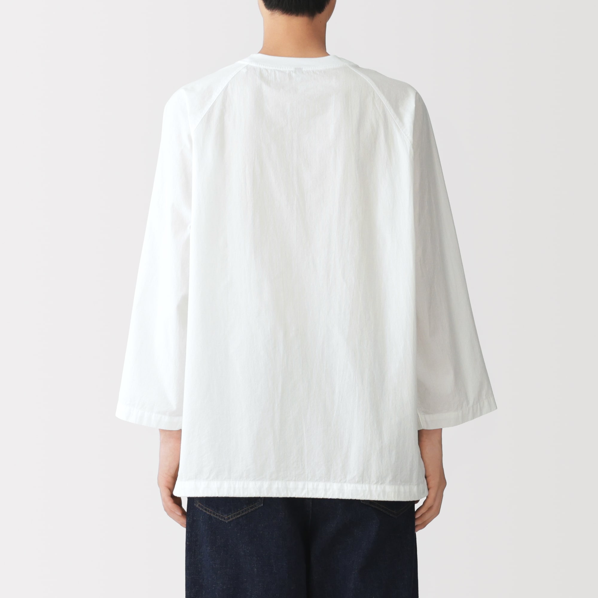 紳士　涼感　プルオーバー布帛Ｔシャツ