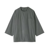 紳士　涼感　プルオーバー布帛Ｔシャツ