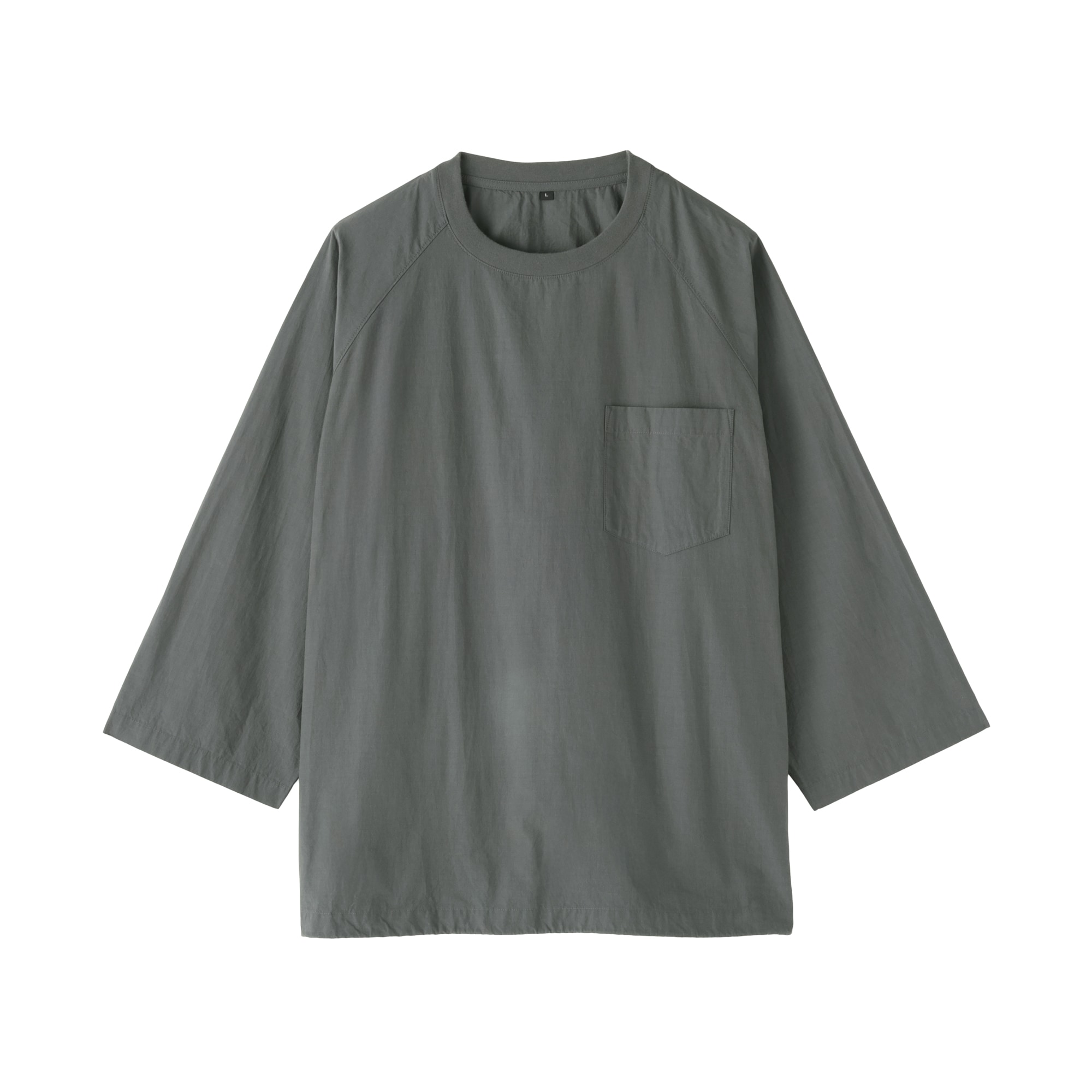 紳士　涼感　プルオーバー布帛Ｔシャツ