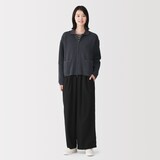 婦人　洗えるフルジップカーディガン