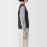 婦人　素材に還る洗えるＶネックベスト