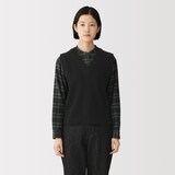 婦人　素材に還る洗えるＶネックベスト