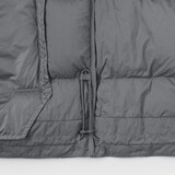 婦人　軽量ダウンポケッタブルノーカラーボリュームブルゾン