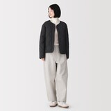 婦人　素材に還る　ふんわり中わたキルティングジャケット