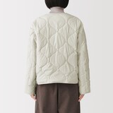 婦人　素材に還る　ふんわり中わたキルティングジャケット