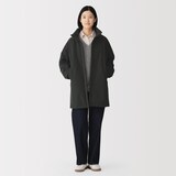 婦人　中わた防風ミドル丈コート