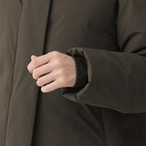 婦人　フードが外せる撥水ダウンロングコート