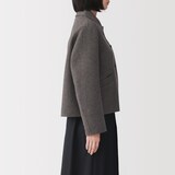 婦人　ウール混ダブルフェイスショートジャケット