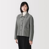 婦人　ウール混ダブルフェイスショートジャケット