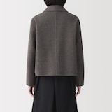 婦人　ウール混ダブルフェイスショートジャケット