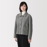 婦人　ウール混ダブルフェイスショートジャケット