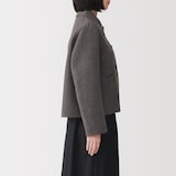 婦人　ウール混ダブルフェイスショートジャケット