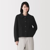 婦人　ウール混ダブルフェイスショートジャケット
