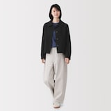 婦人　ウール混ダブルフェイスショートジャケット
