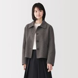 婦人　ウール混ダブルフェイスショートジャケット